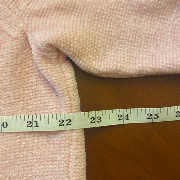 Grandmacore Ballet Blush Pink LARGE Cable Knit Sweater - Picture 5 of 7